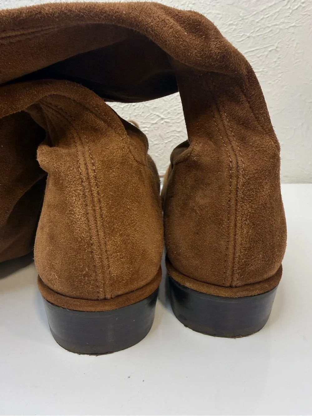 Stuart Weitzman Lowland Tri-Color Suede Over Knee Boots 6B